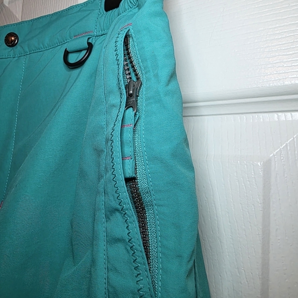Lands End Kids Squall Waterproof Insulated Iron Knee Snow Pants Sz 14 Green - Picture 6 of 12